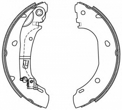 OPEN PARTS bsa208600 -  Комплект тормозных колодок